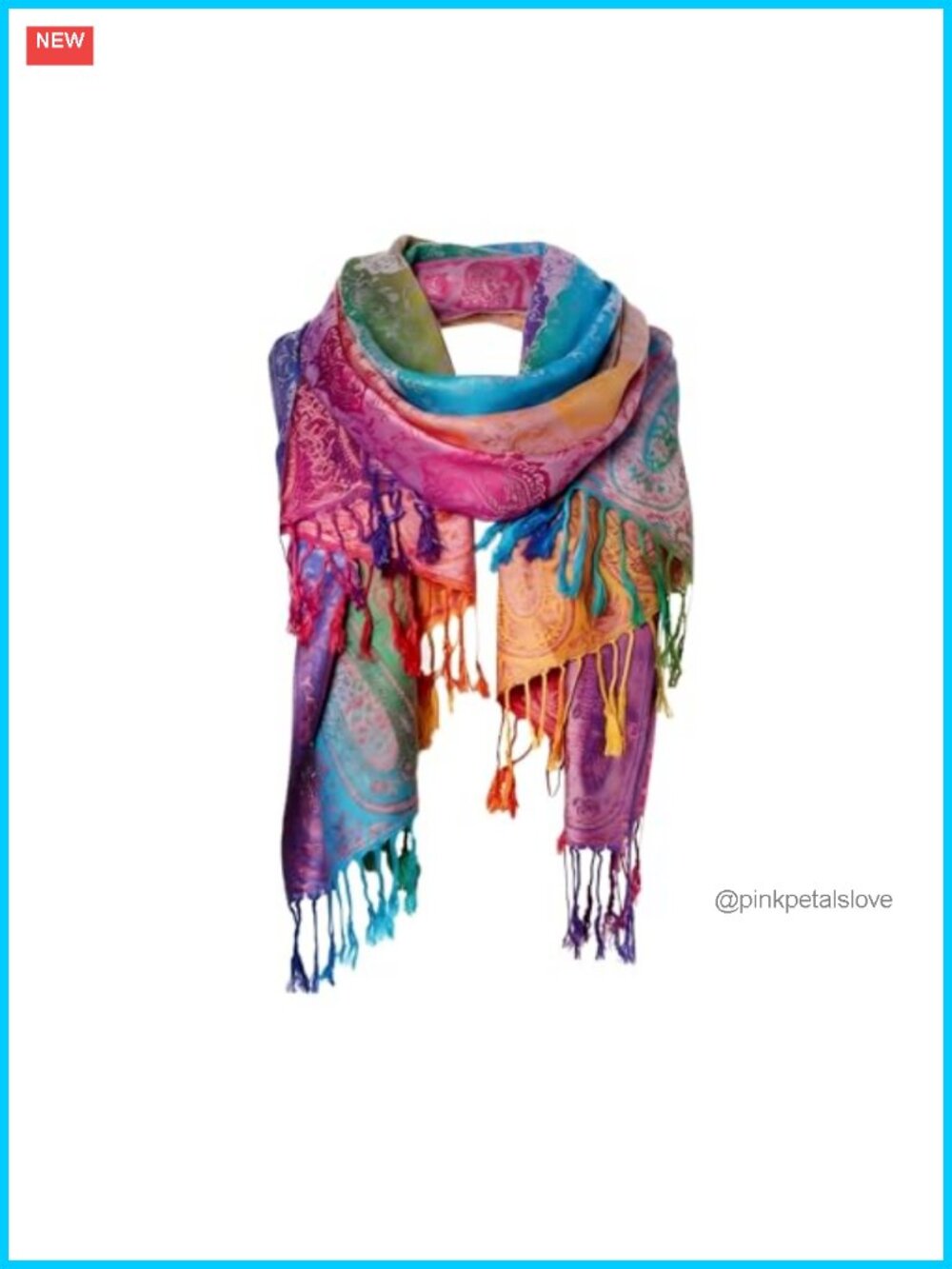 Luxury Satin Pashmina Shawl Wrap Lightweight Fashion Scarf for Women